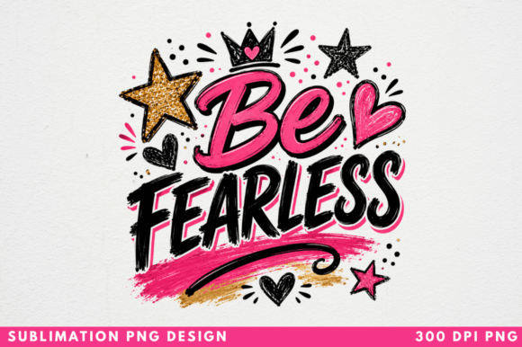Be Fearless PNG T-shirt Design
