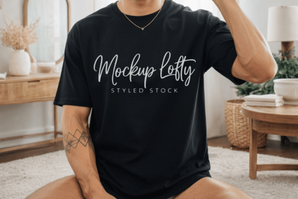 Bella Canvas 3001 Black T-shirt Mockup: A Versatile Tool for Designers and Brands