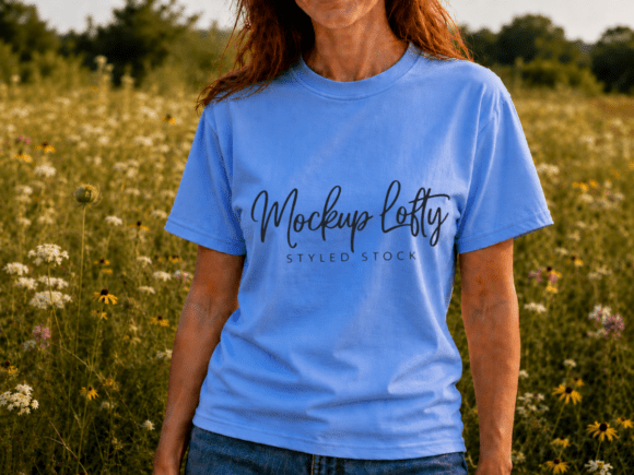 Carolina Blue Gildan 5000 Summer Mockup: A Strategic Tool for Branding and Design