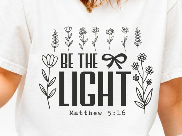 Christian Floral Svg for Christian T-Shirts and Creative Projects