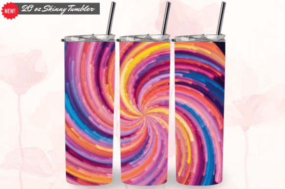 Colorful Liquid 20oz Skinny Tumbler Wrap: A Versatile Tool for Custom Drinkware Design