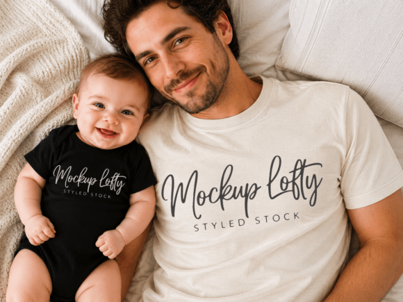 Daddy and Me CC1717 TShirt Mockup 4: A Versatile Tool for Family Branding