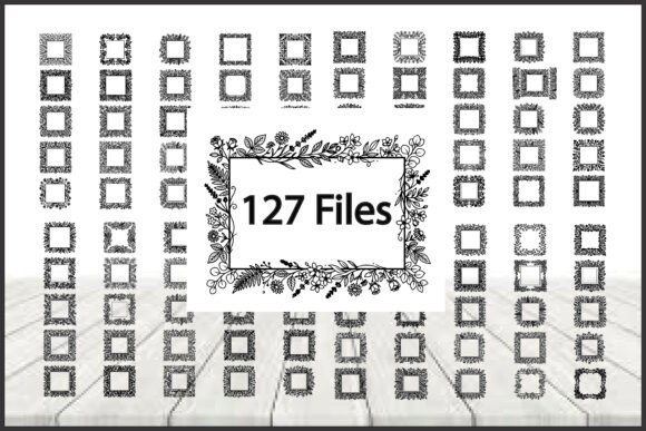 Elegant Floral Border Frame Bundle
