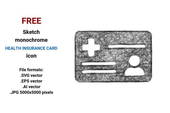 FREE Sketch Health Insurance Card Icon: A Versatile Tool for Designers and Developers