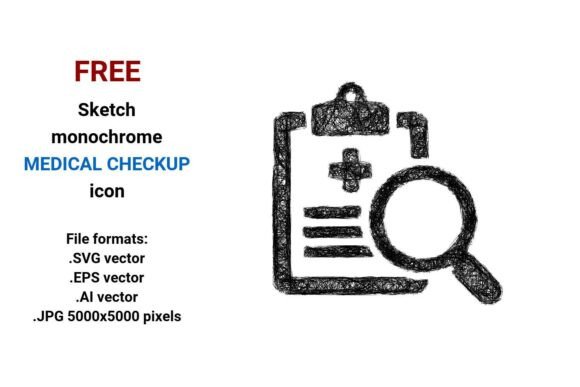 FREE Sketch Medical Checkup Icon