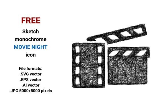 FREE Sketch Movie Night Icon: A Strategic Tool for Creative and Practical Use