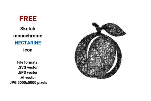 FREE Sketch Nectarine Icon: A Versatile Tool for Designers and Creators