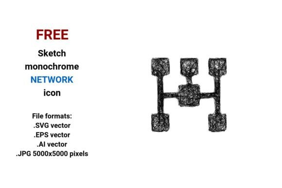 FREE Sketch Network Icon: A Versatile Design Asset for Modern Workflows