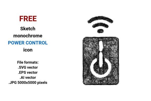 Free Sketch Power Control Icon