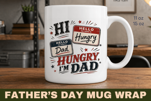 Funny Dad Mug Wrap