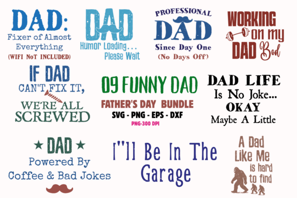 Funny Dad SVG Bundle: Create Memorable Father’s Day Projects