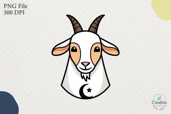 Islamic Goat Head Crescent Star Clipart: A Unique Blend of Tradition and Modern Design