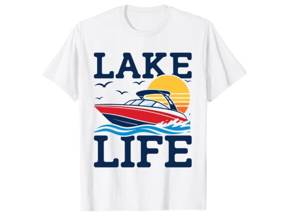 Lake Boat Adventure Summer T-Shirt