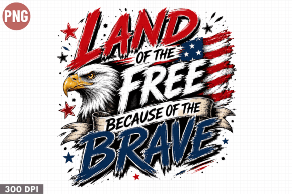 Land of the Free Brave Eagle PNG: A Versatile Design for Creative Projects