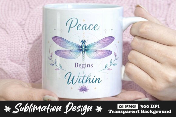 Peace Begins Within Dragonfly PNG: A Tool for Mindfulness and Creativity