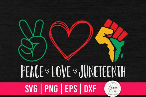 Peace Love Juneteenth SVG: A Versatile Design Asset for Modern Creators