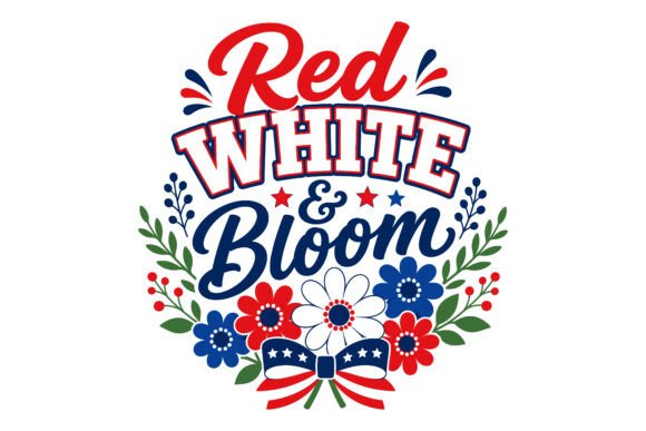 Red White Bloom Patriotic Floral