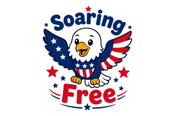 Soaring Free Eagle 4th of July: A Versatile Design Asset for Creative Projects