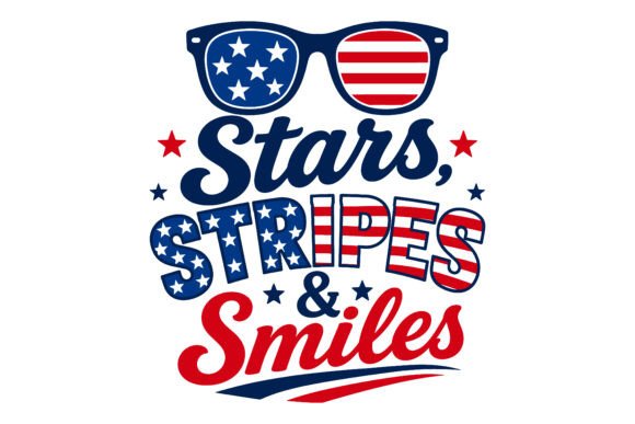 Stars Stripes Smiles 4th of July: A Versatile Design Asset for Creative Projects
