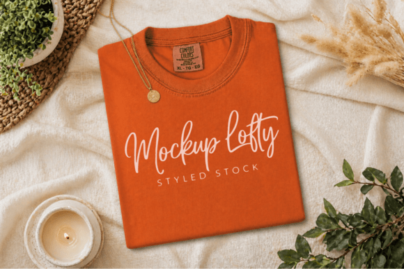 The Melon C1717 Flat Lay T-shirt Mockup: Elevating Your Brand with Professional Design Tools