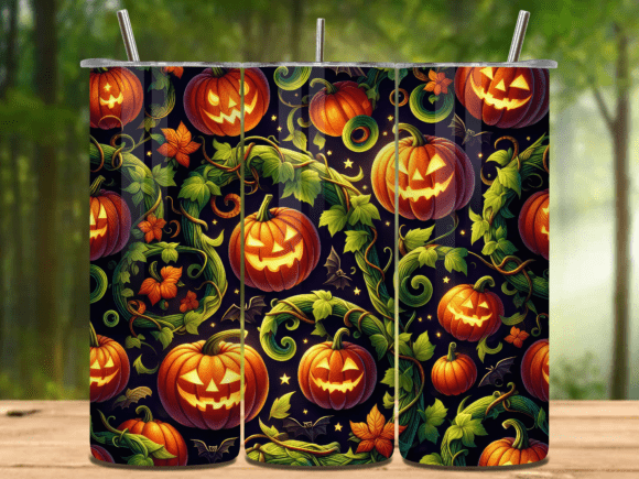 Unleash Your Creativity with Halloween 20oz Tumbler Wrap Png V.19